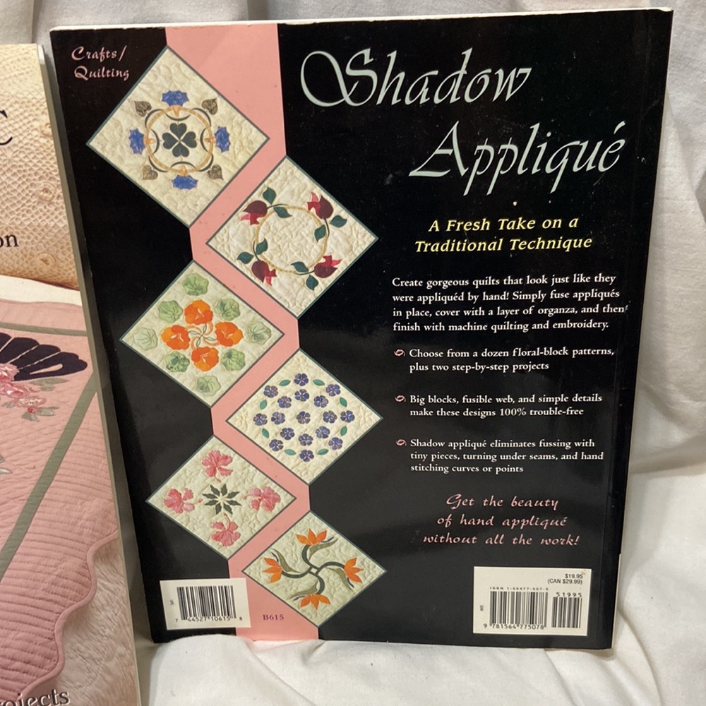 Fantastic Fans by Alice Dunedin Shadow Appliqué by Hetty van Boven vintage books - Picture 2 of 7